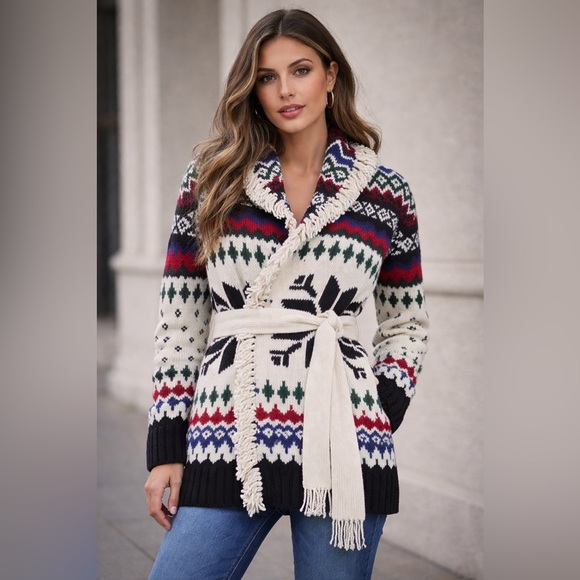 Polo Ralph Lauren Fair Isle shawl-collar cardigan SX